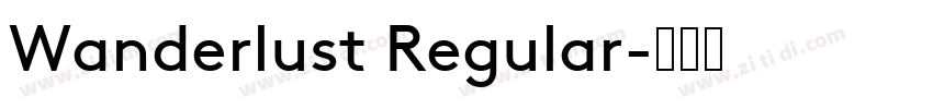 Wanderlust Regular字体转换